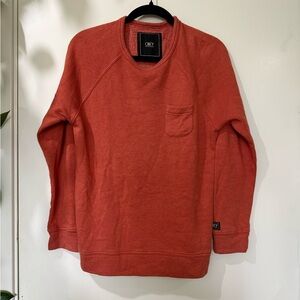 Obey Men's Orange Crewneck Sweater